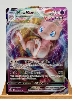 Pokemon TCG Mew VMAX Fusion Strike 114/264 Holo Ultra Rare - Image 1