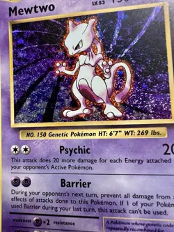 Pokemon Mewtwo 14 Classic Collection Holo Card - Image 2