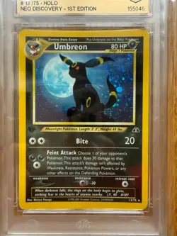 Umbreon 1st Edition Neo Discovery Gold Standard Grading 2.5 - Pokemon - Image 1
