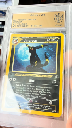 Umbreon 1st Edition Neo Discovery Gold Standard Grading 2.5 - Pokemon - Image 2