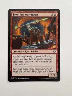 Frontline War-Rager MTG Magic the Gathering Card NM Near Mint EOE - Image 1