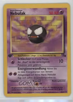 Gastly German 1st Ed. Pokemon Fossil #33 1999 - Image 1