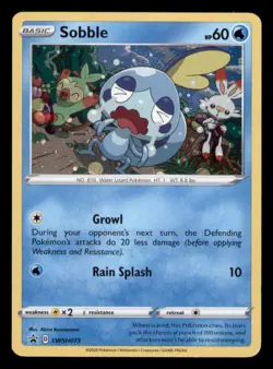 Sobble SWSH073 Holo Promo Sword & Shield Promo Pokemon TCG NM - Image 1