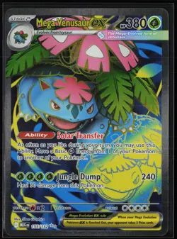 Mega Venusaur ex 155/132 Ultra Rare Mega Evolution Pokemon Holo Near Mint - Image 1