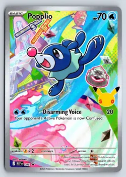 Popplio - 045 045 Holo P ME: Mega Evolution Promo Pokemon NM - Image 1