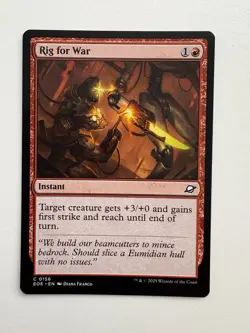 Rig for War MTG Magic the Gathering Card NM Near Mint EOE - Image 1