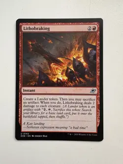 Lithobraking MTG Magic the Gathering Card NM Near Mint EOE - Image 1