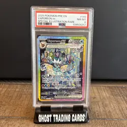 2025 POKEMON PRE EN-PRISMATIC EVOLUTIONS #149 VAPOREON EX PSA 8 - Image 2