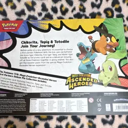 Pokemon TCG Mega Evolution–Ascended Heroes Deluxe Pin Kit Chikorita Tepig Totod… - Image 2