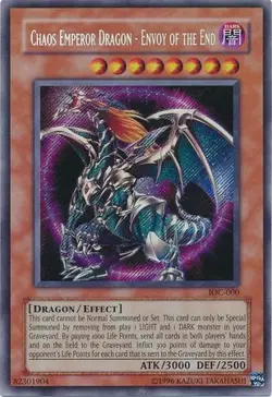 Yugioh! Chaos Emperor Dragon - Envoy of the End - IOC-000 - Secret Rare - Unlimi - Image 1