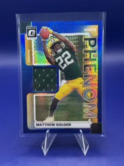 2025 Panini Donruss Optic Matthew Golden #RPBH-MGN Rookie Phenoms MEM RC Packers - Image 1