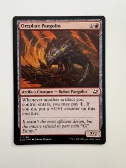 Oreplate Pangolin MTG Magic the Gathering Card NM Near Mint EOE - Image 1