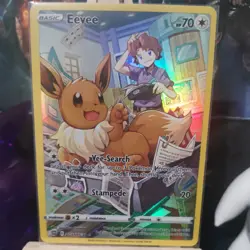 Eevee TG11/TG30 Brilliant Stars Trainer Gallery Ultra Rare Pokemon Card - Image 1