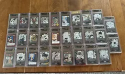 29 Crown Graded dragonball, manga, and super card lot. Goku, Vegeta, Trunks lot - Image 1