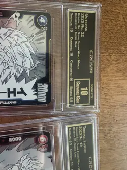 29 Crown Graded dragonball, manga, and super card lot. Goku, Vegeta, Trunks lot - Image 2