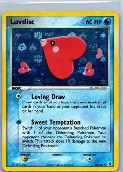 Pokemon Card Luvdisc Uncommon Hidden Legends 40/101 Reverse Holofoil - Image 1
