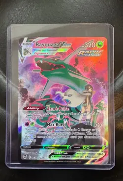 Pokemon TCG Rayquaza VMAX Silver Tempest Trainer Gallery TG20/TG30 NM - Image 1