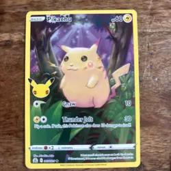 Pokemon TCG Pikachu 5/25 - Celebrations Full Art Holo 25th Anniversary - Image 1