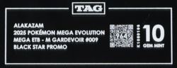 2025 Pokemon Mega Evolution ETB #009 Alakazam Black Star Promo TAG 10 (964) - Image 3