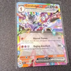 CERULEDGE EX 036/191 SURGING SPARKS POKEMON (DOUBLE RARE, NM) - Image 1