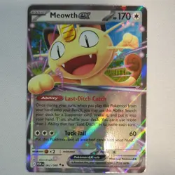 Pokemon Meowth EX Basic Holo Rare 062/088 POR 170 HP TCG - Image 1