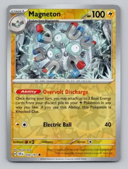 Reverse Holo Magneton 059/191 Uncommon Surging Sparks Pokemon - Image 1