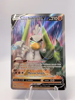 Pokemon TCG Galarian Sirfetch'd V 174/185 Vivid Voltage Full Art Ultra Rare NM - Image 1
