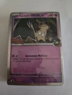 Pokemon TCG - Destined Rivals - Team Rockets Mimikyu - STAMPED SEALED - Image 1