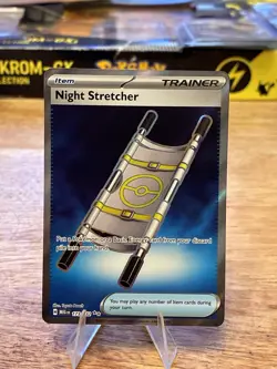 POKEMON NIGHT STRETCHER 173/132 ULTRA RARE MEGA EVOLUTION HOLO NM - Image 1