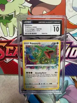 CGC 10 Rayquaza 138/185 Amazing Rare - Vivid Voltage - Pokemon TCG - SHIPS FAST - Image 1