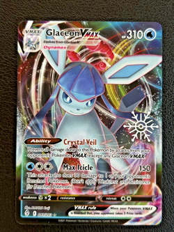 Glaceon VMAX 041/203 Holiday Calendar Stamp 2023 Holo Rare VMAX Pokemon TCG MINT - Image 1