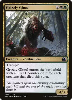 Grizzly Ghoul Foil (226) Innistrad: Midnight Hunt MID MTG Magic - Image 1