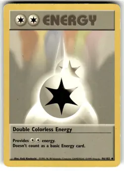 Double Colorless Energy Uncommon Base Set 2 124/130 LP Pokemon TCG - Image 1