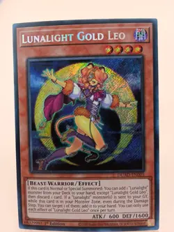 Yugioh! NM Lunalight Gold Leo - DUAD-EN005 - Secret Rare - 1st Edition NM - Image 1