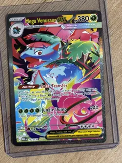 Mega Venusaur EX 177/132 Full Art Holo Special Illustration Rare Me01 Card - Image 1