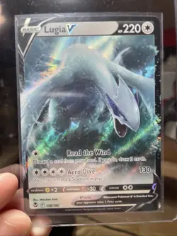 Pokemon Lugia v 138/195 Silver Tempest Holo Ultra Rare Card NM/M Condition - Image 3