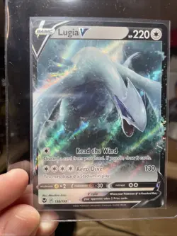 Pokemon Lugia v 138/195 Silver Tempest Holo Ultra Rare Card NM/M Condition - Image 4