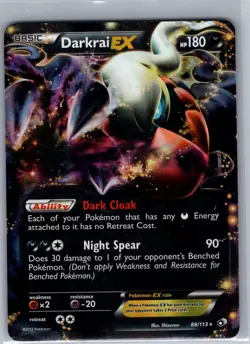 Darkrai EX 88/113 Legendary Treasures - Pokemon Card - NM - Image 1