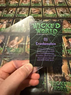 VERY RARE Official Wicked World - TCG Trading Cards - Billy Crank - Crankenstein - Image 2