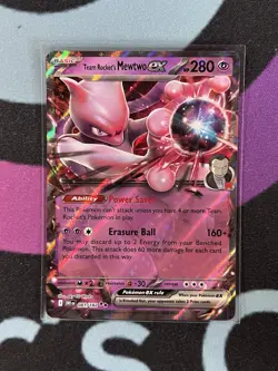 Pokemon Cards TCG Teams Rockets Mewtwo Ex 081/182 Destined Rivals Near Mint - Image 1