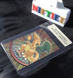 Topps #06 Charizard Holo Foil TV Animation Series 1 Pokemon Black Logo NRMINT - Image 2