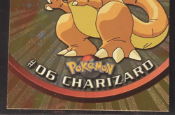Topps #06 Charizard Holo Foil TV Animation Series 1 Pokemon Black Logo NRMINT - Image 5