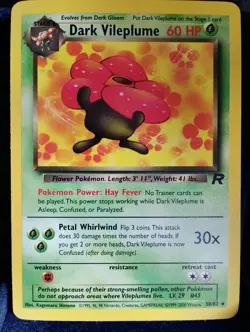 Pokemon TCG-Dark Vileplume #30/82 Team Rocket-English NM - Image 1