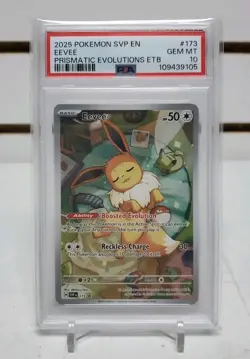 Pokemon TCG: Eevee #173 - SVP Prismatic Black Star Promo - PSA 10 Gem Mint - Image 1