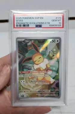 Pokemon TCG: Eevee #173 - SVP Prismatic Black Star Promo - PSA 10 Gem Mint - Image 3