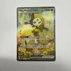 Pokemon Card 2025 MELOETTA EX 167/086 SIR Black Bolt NM/M - Image 1