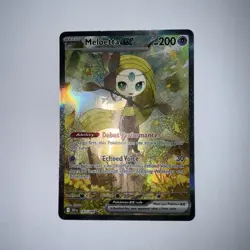 Pokemon Card 2025 MELOETTA EX 167/086 SIR Black Bolt NM/M - Image 2