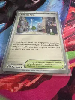 Pokemon Perfect Order Trainer Luminose City Card, 077/088, Reverse Holo. - Image 1