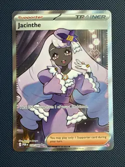 Pokemon Jacinthe Full Art Ultra Rare Holo Trainer-Supporter POR Card 110/088 - Image 1