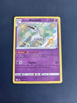 Pokemon Card Galarian Rapidash Shiny Vault SV048/SV122 Near Mint - Image 1